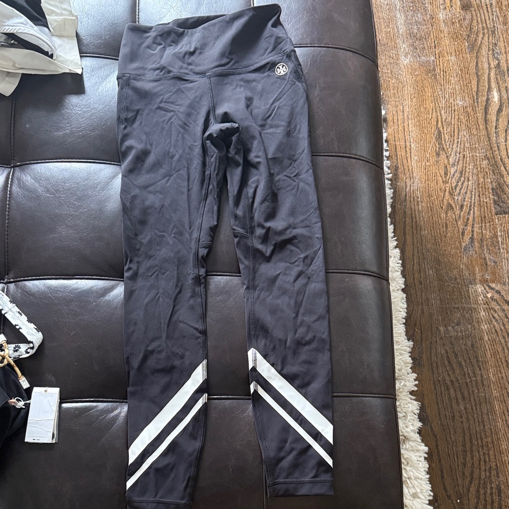 Tory Burch Black and White Leggings